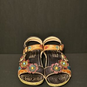 L'artiste Spring Step Colorful Floral Women's Sandals